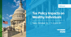 Tax policy impacts on high-income individuals